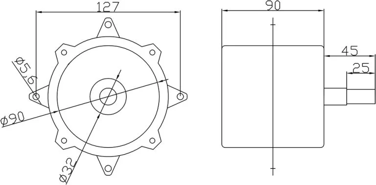 Configuración del motor BLDC del enfriador de aire
