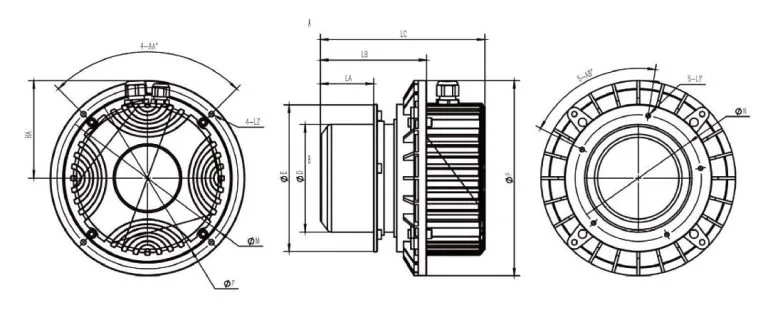 EC Inner Rotor motor HSE102